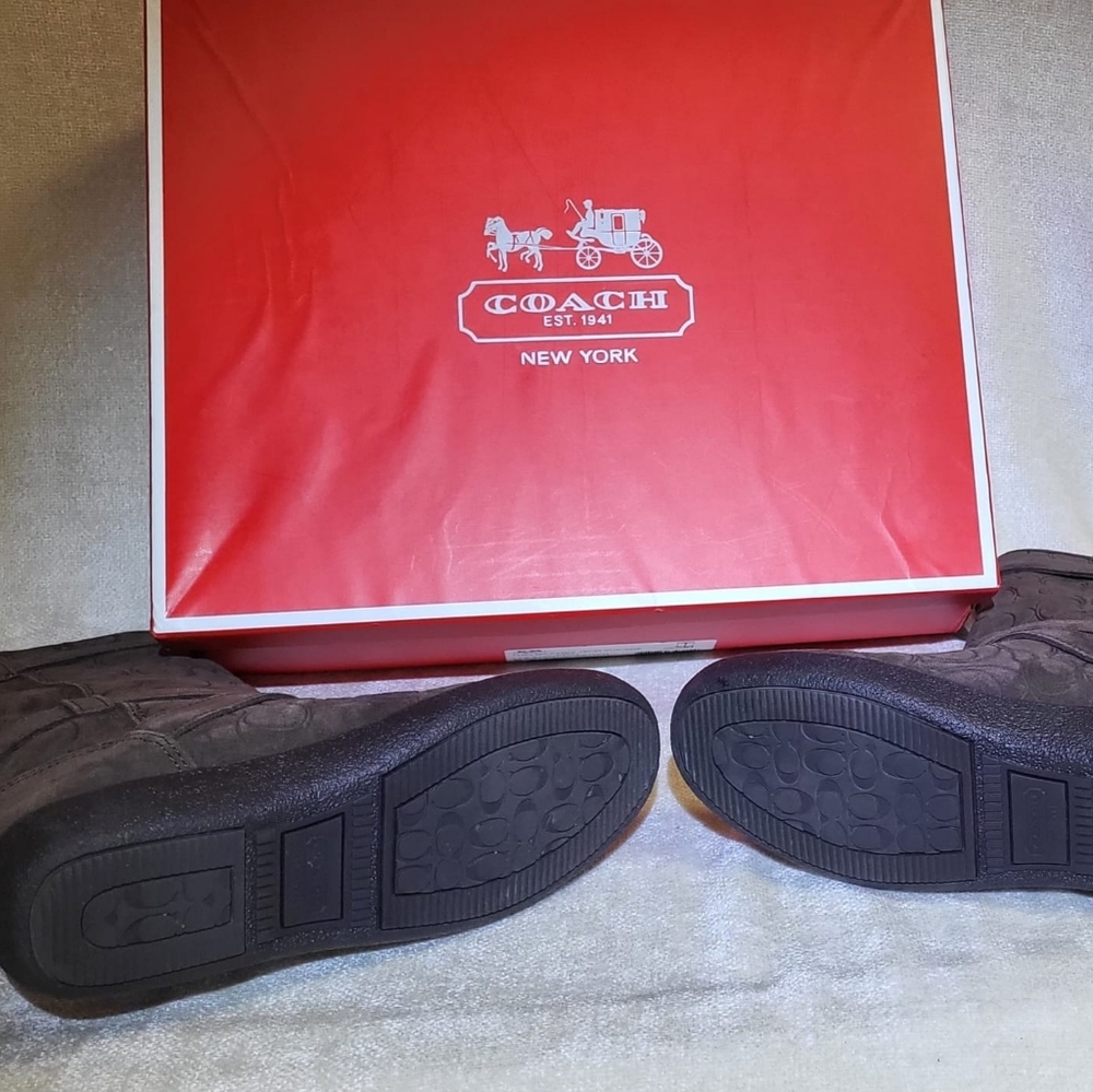Coach EMBS Suede Chestnut size 5.5 M - Picture 5 of 9